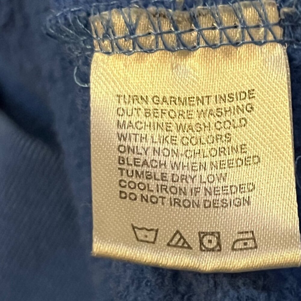 Disney Youth L? Sweatshirt Mickey Minnie Goofy Donald Blue Used - Picture 14 of 16